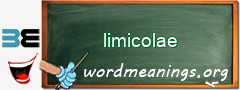 WordMeaning blackboard for limicolae